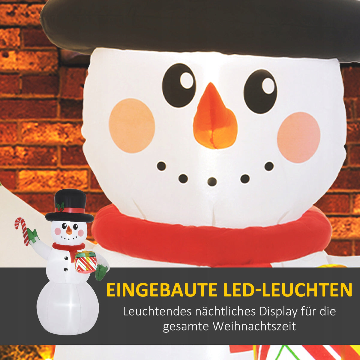 Christmas Decoration Inflatable Snowman Light LED 120 x 80 x 180 cm Brand no brand