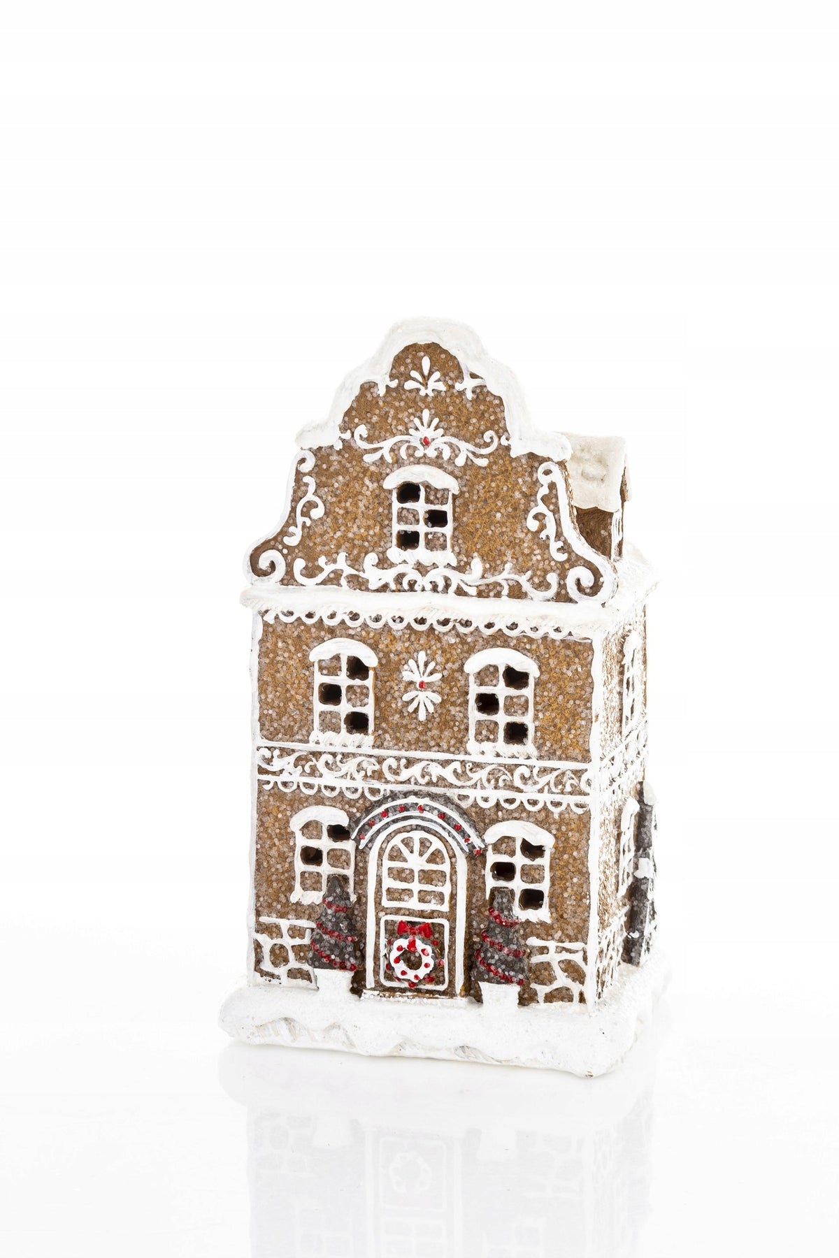 Christmas Figurine Gingerbread House Townhouse LED Christmas Gift Product height 20 cm