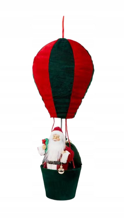 Christmas Figurine in Balloon 80 cm Red and Green Santa Claus