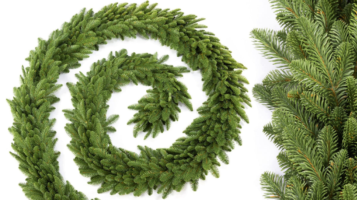Christmas Fir Garland Bright Olive 110 cm 100%PE for Fireplace Railing Manufacturer code Girl/Olive 110cm