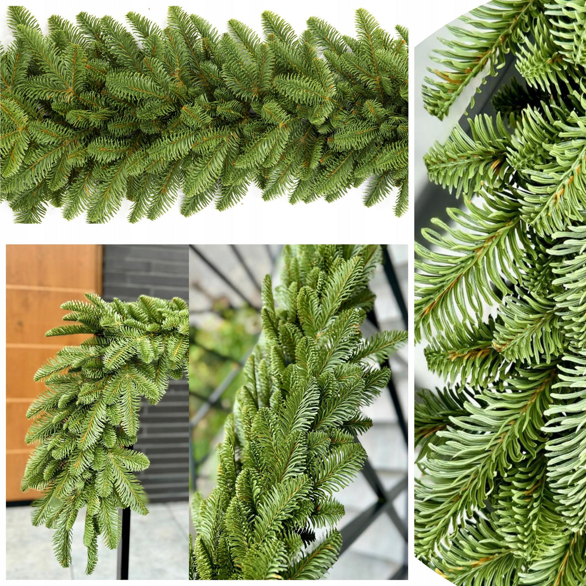 Christmas Fir Garland Bright Olive 200 cm 100%PE for Fireplace Railing Packaging status original
