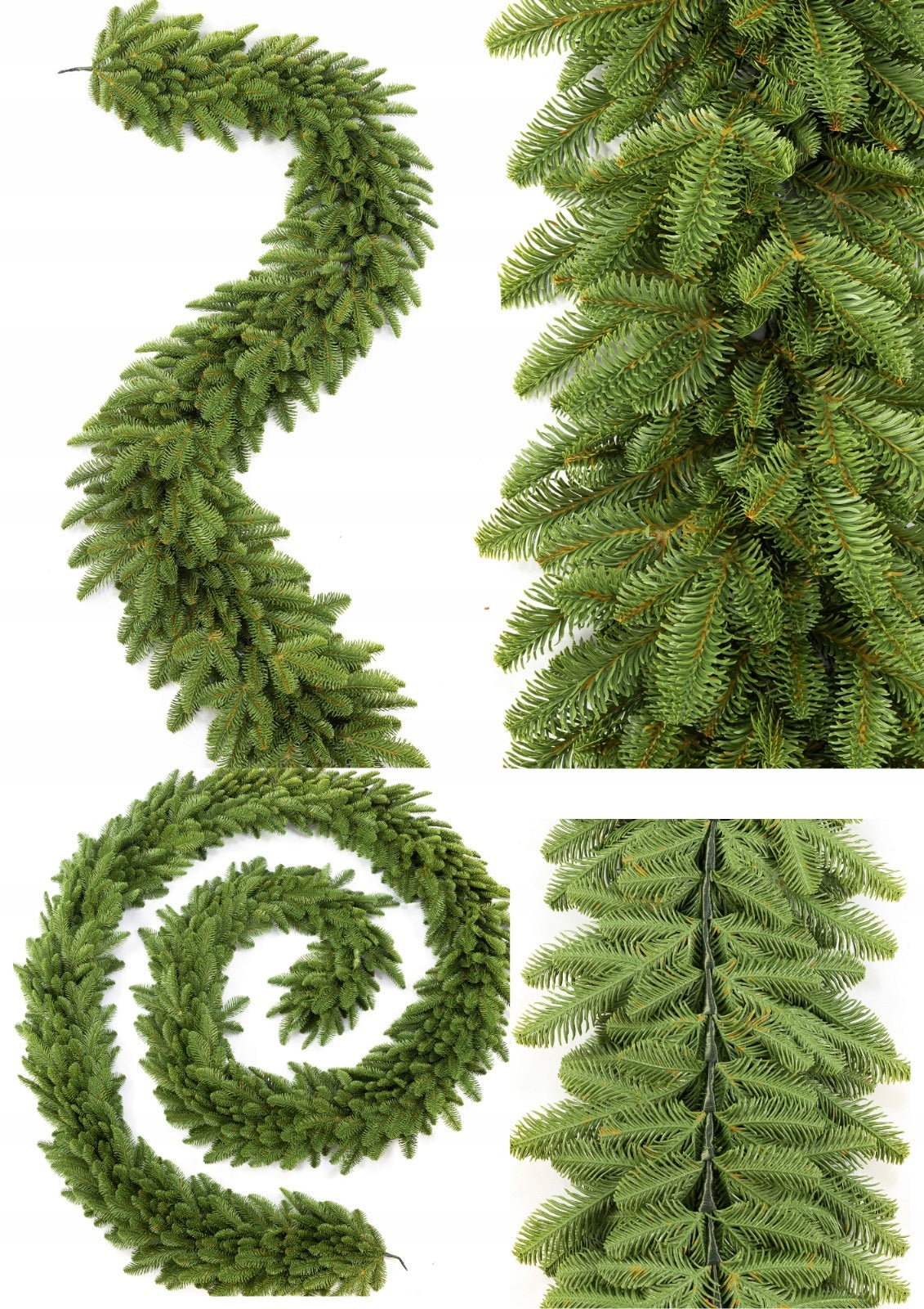 Christmas Fir Garland Light Green 2D 100% PE 100 cm silicone as live Manufacturer code 5907057047260