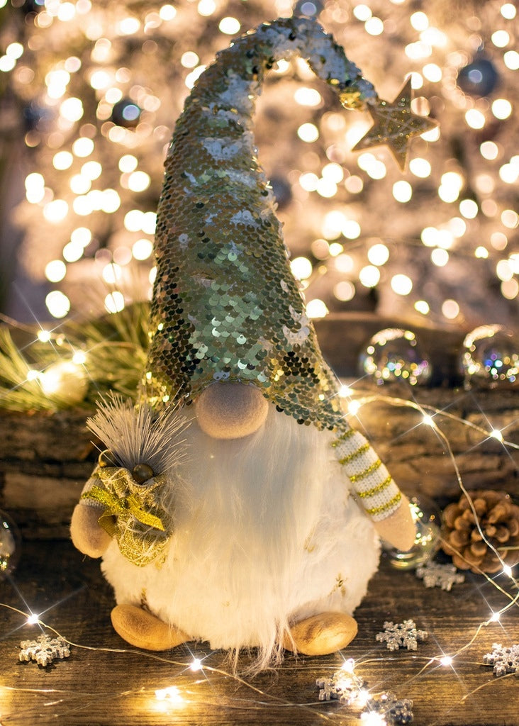 Christmas Gnome 47 cm Santa Claus LARGE white Glowing JUMIhome Product height 47 cm