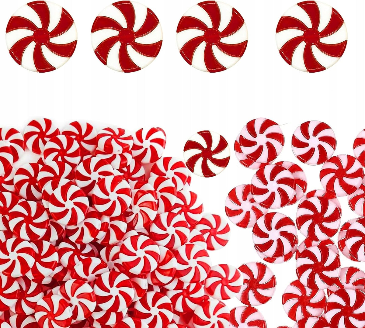 Christmas Lollipops Christmas Tree Pendants – Sugar Canes Decoration 40pcs