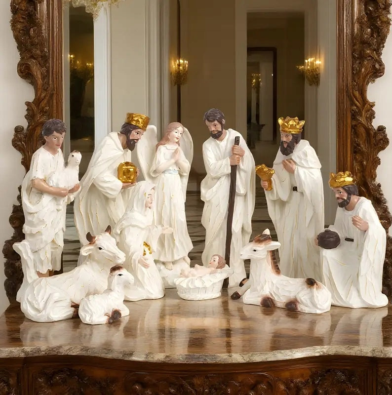 Christmas Nativity Scene Figurines 16cm for Nativity Scene 11pcs