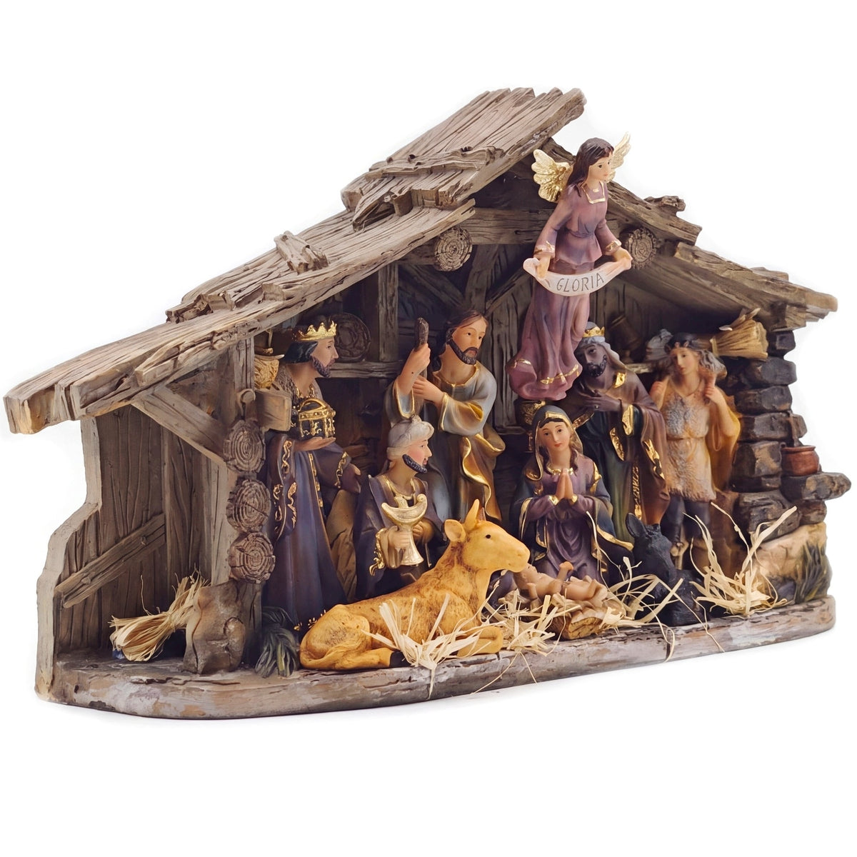 Christmas Nativity Scene Large Bethlehem Stable with Figurines 42 cm Manufacturer code Szopka Bożonarodzeniowa