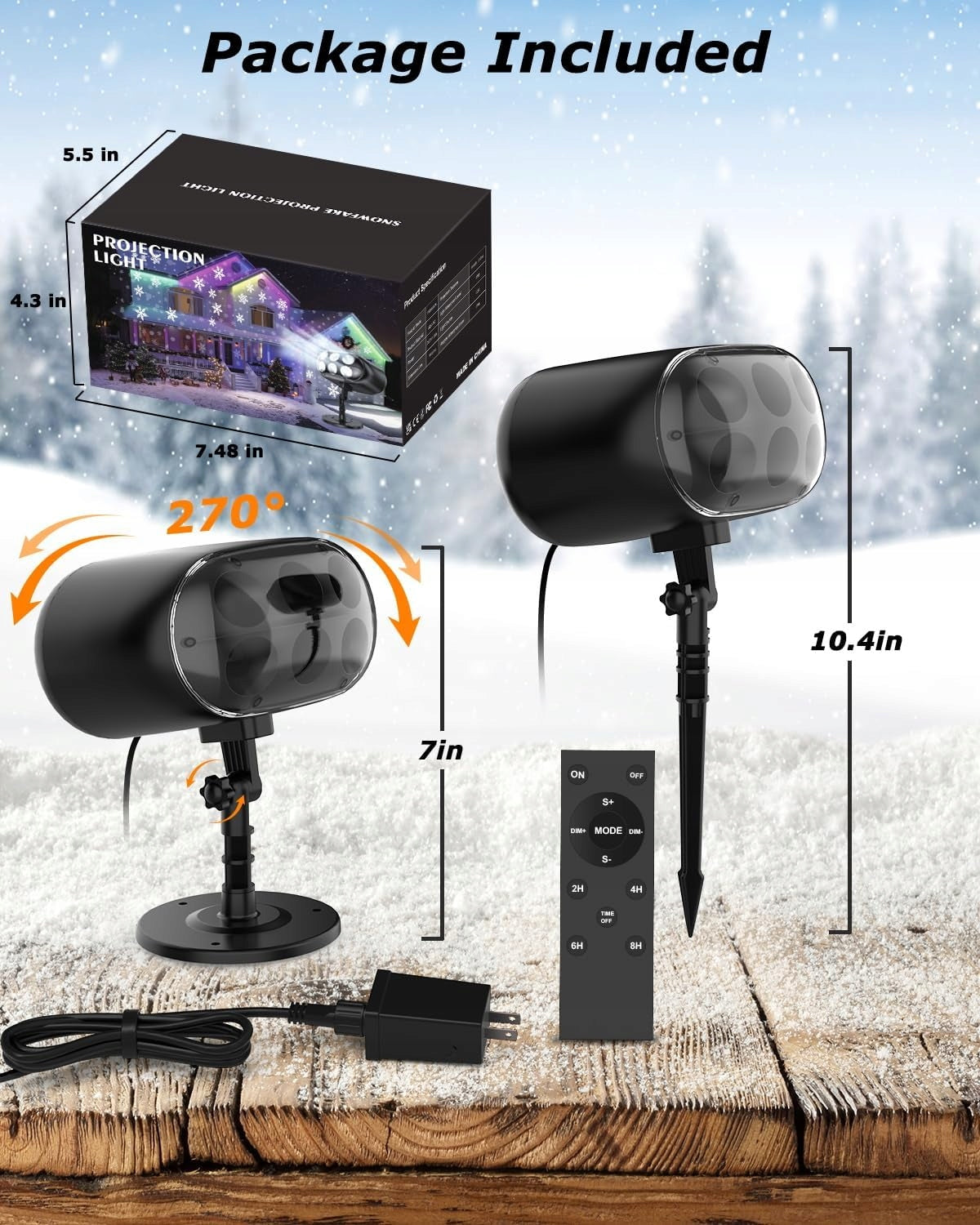 Christmas Projector LED Snowflakes Moving Snow Waterproof Outdoor Manufacturer code płatki śniegu