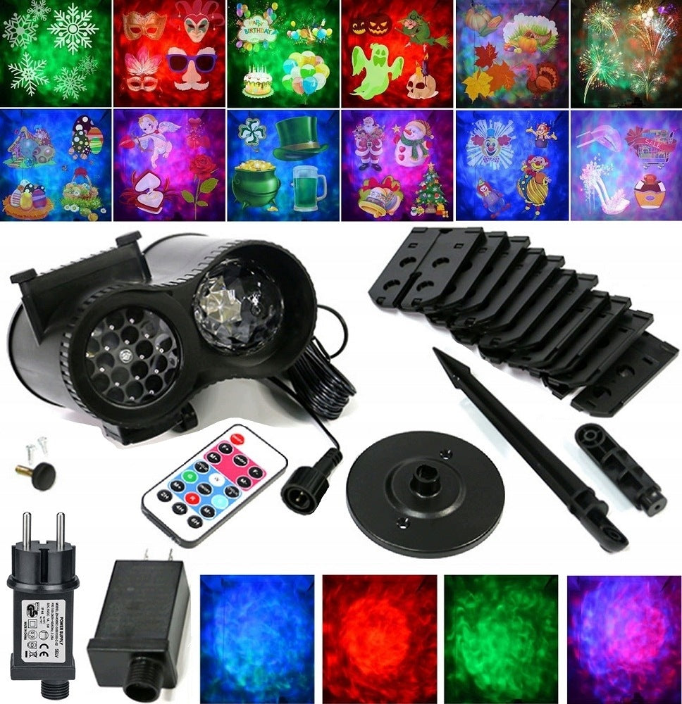 Christmas Projector for Home Headlight Snow Christmas Tree New Year's Eve IP44 Manufacturer code 6900564884365