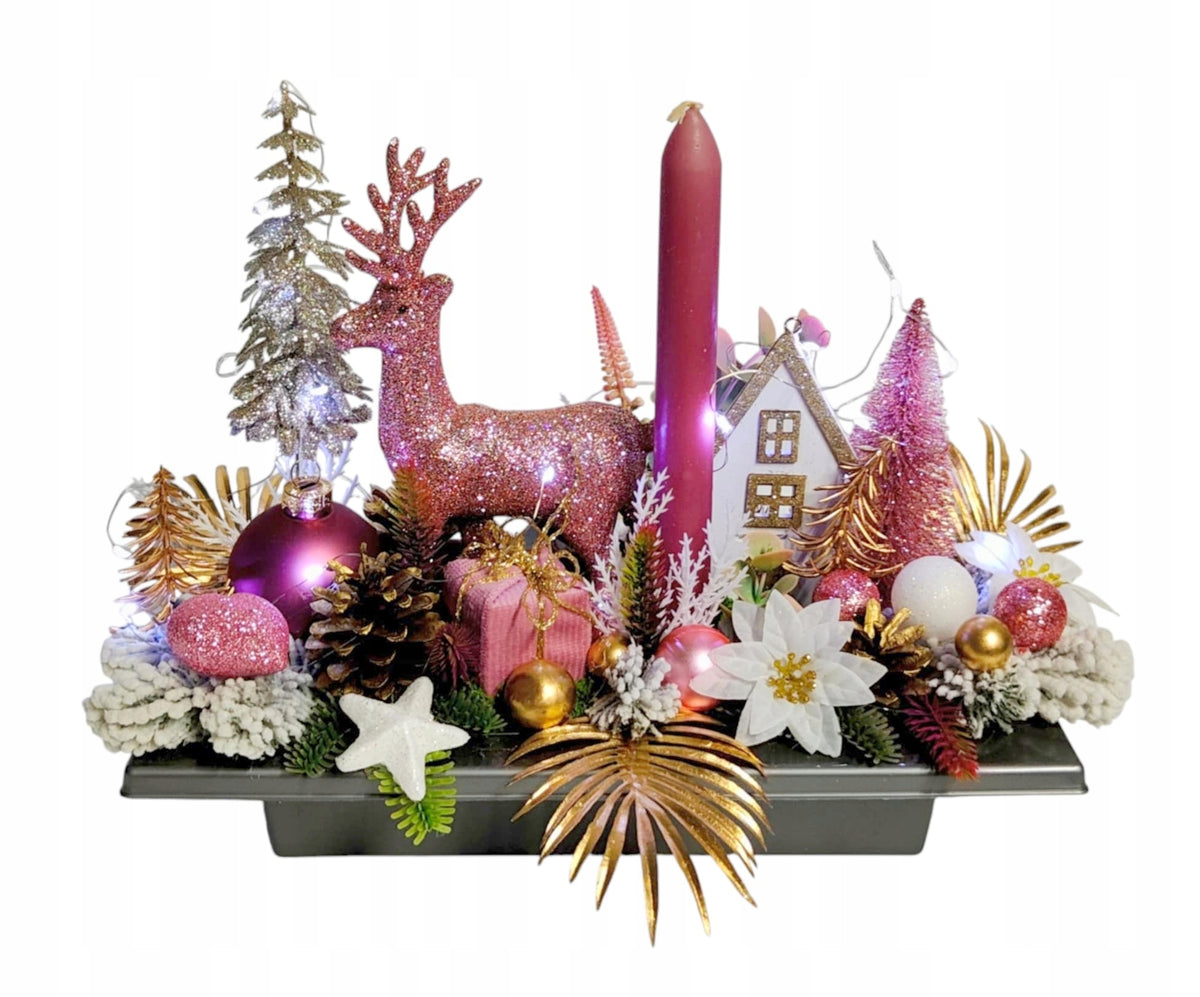 Christmas Reed Christmas Reindeer LED Candle