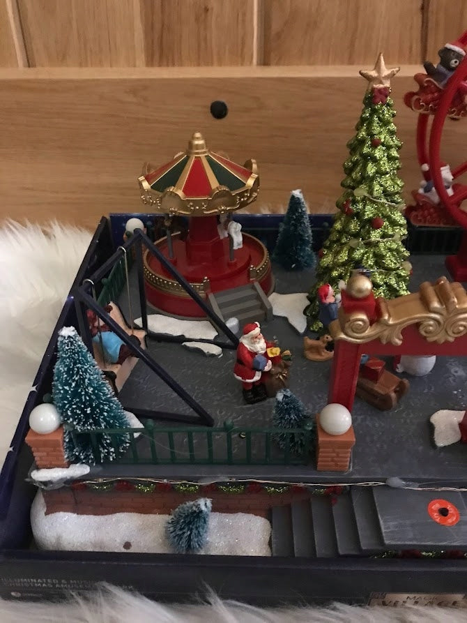 Christmas Scene with MV LED SOUND Lighting Product height 23 cm
