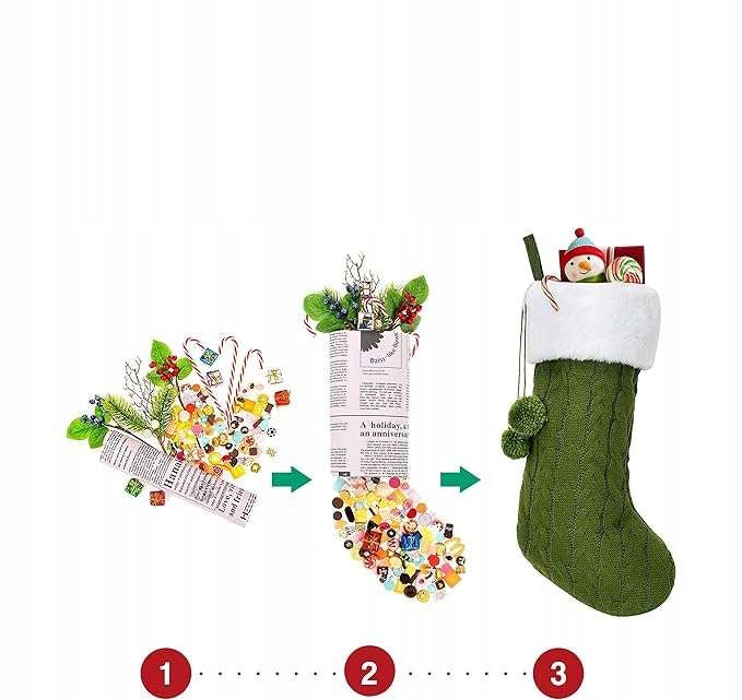 Christmas Socks for Gifts to Hang Over Fireplace 3 Pcs Brand no brand
