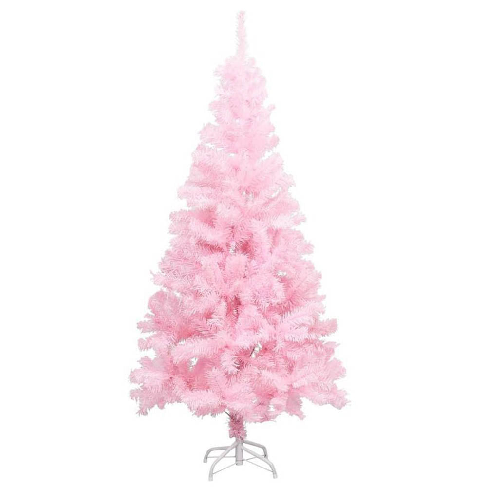 Christmas Tree Artificial Decorative Pink Elegant Pine Stand 150 cm