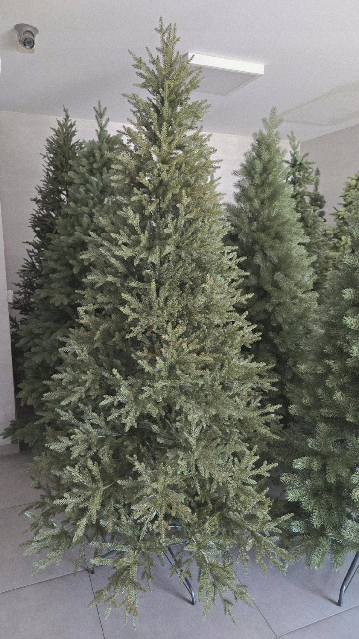 Christmas Tree Artificial Spruce Nature 100% PE – Premium, as live 220 cm Packaging status original