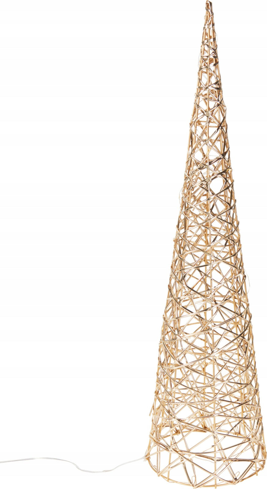 Christmas Tree LED Cone 60 cm Gold Transparent Decoration Manufacturer code AMZ200510