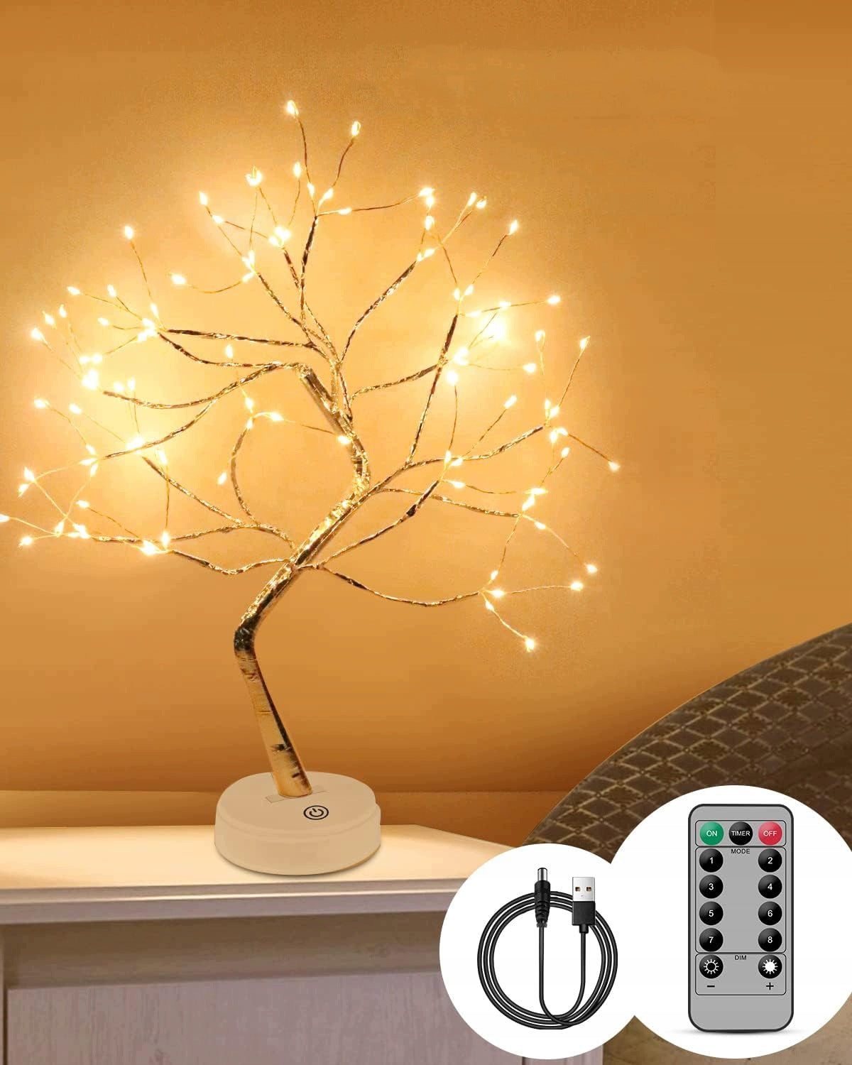 Christmas Tree Light Branch LED Tree USB/Christmas Battery Powered Brand no brand
