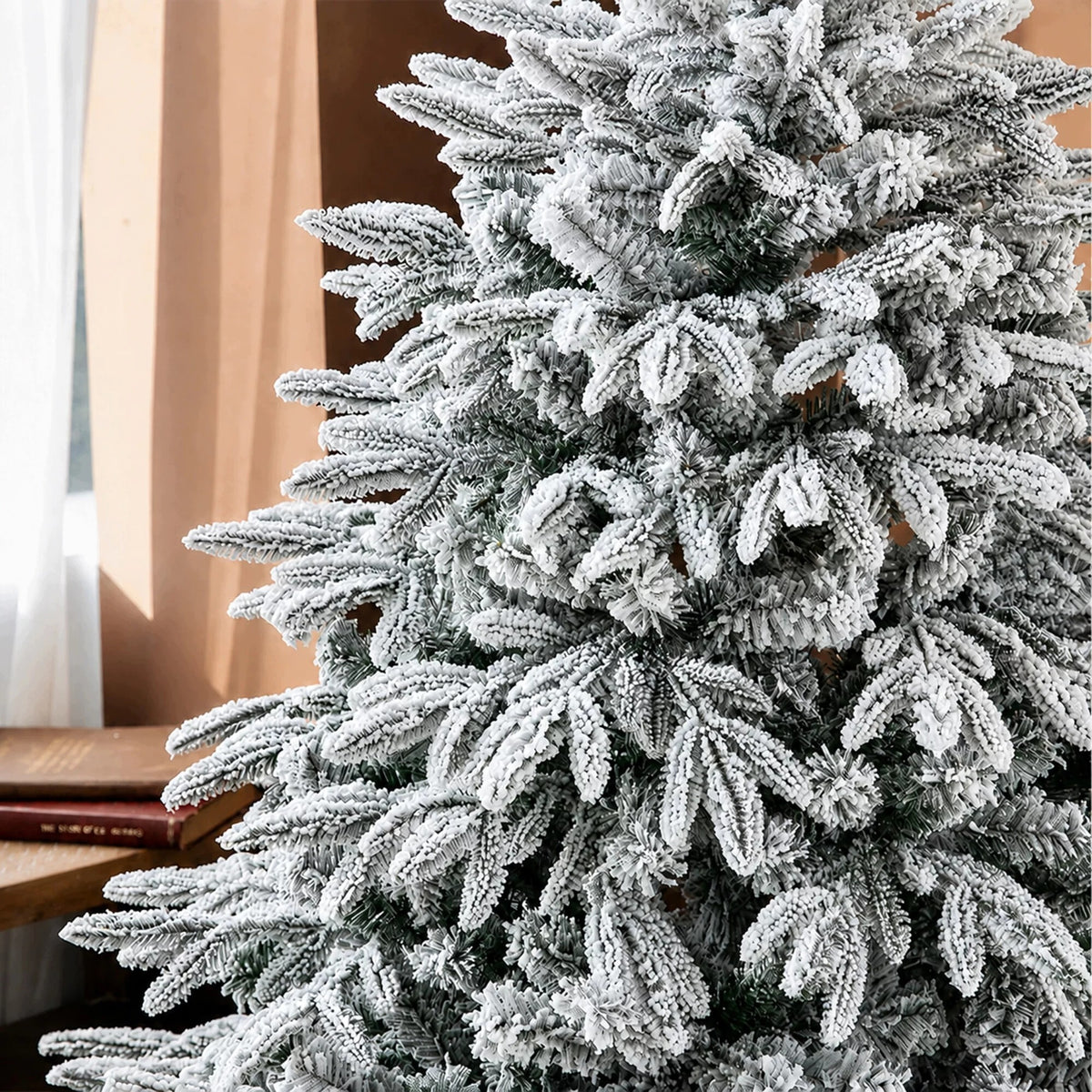 Christmas Tree Strongly Snowed Artificial Spruce Dense Living Stand 220cm Premium Packaging status original