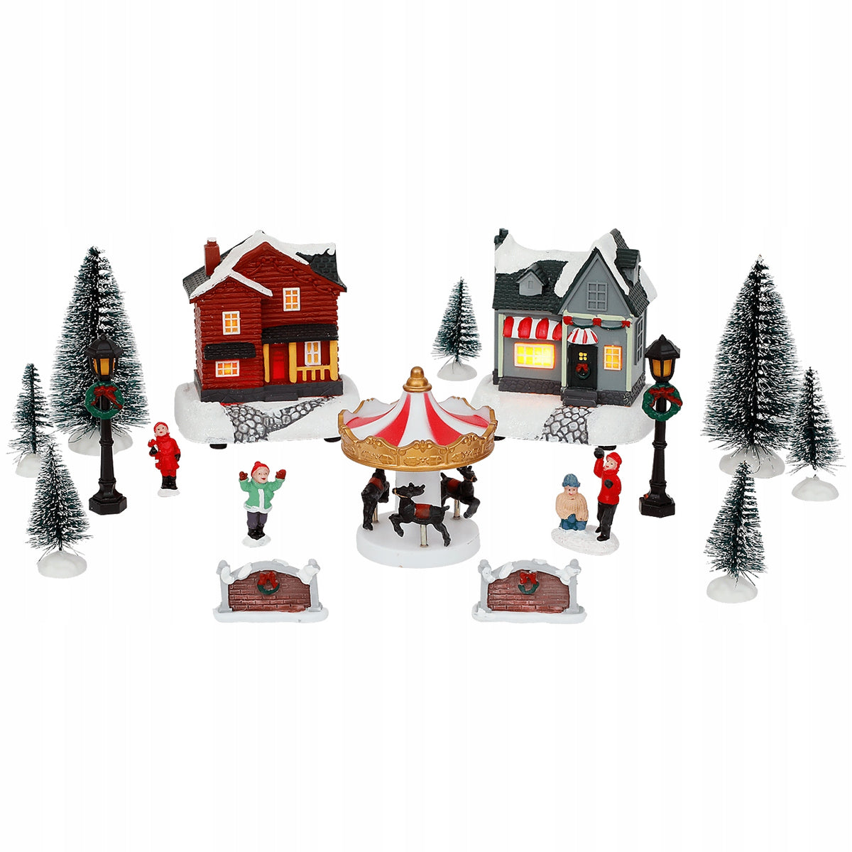Christmas Village with LED Lighting Magical Christmas Decoration 14 Packaging status original