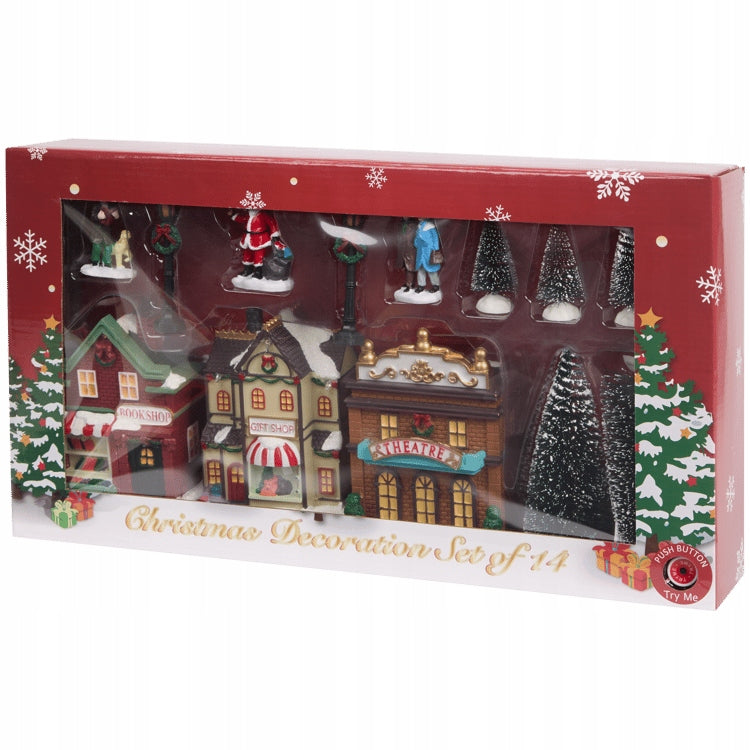 Christmas Village with LED Lighting Magical Christmas Decoration 14