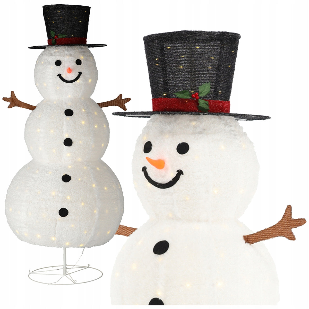 Christmas decoration 200 LED snowman Light figure 180 cm for garden house