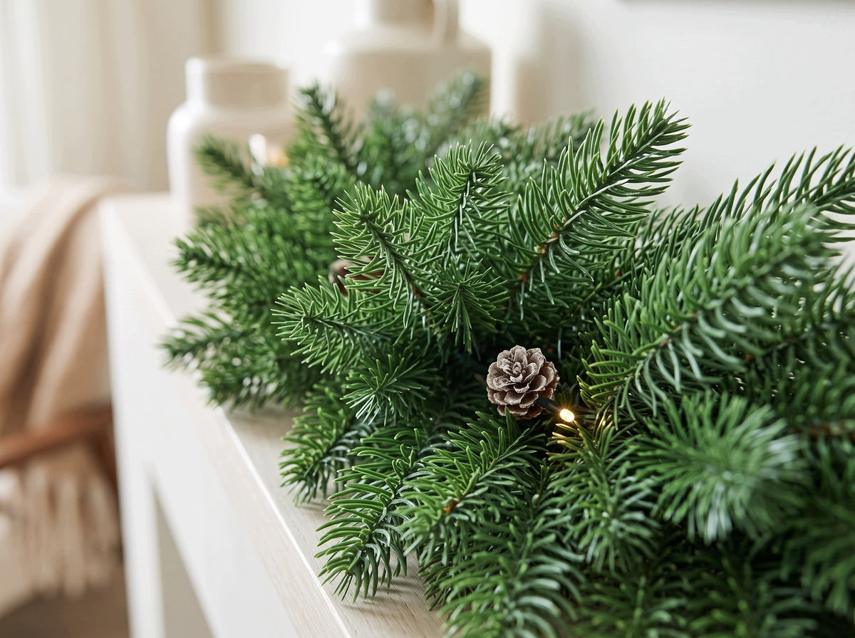 Christmas garland 100cm as live 100%PE green Christmas decoration Brand RGL