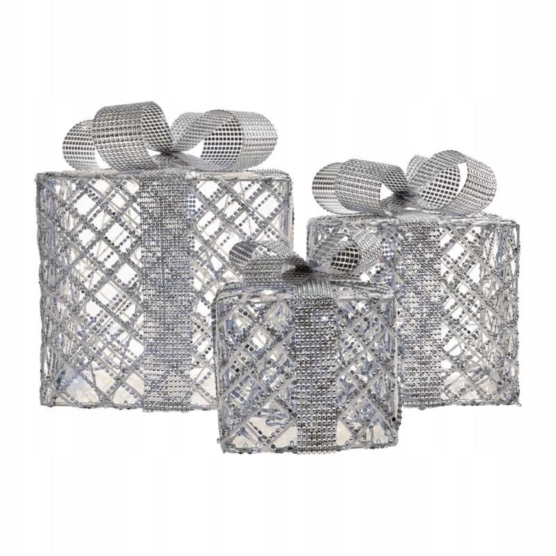 Christmas gifts under the Christmas tree 72 LED silver cold white timer IP44 EMOS Manufacturer code DCFC10