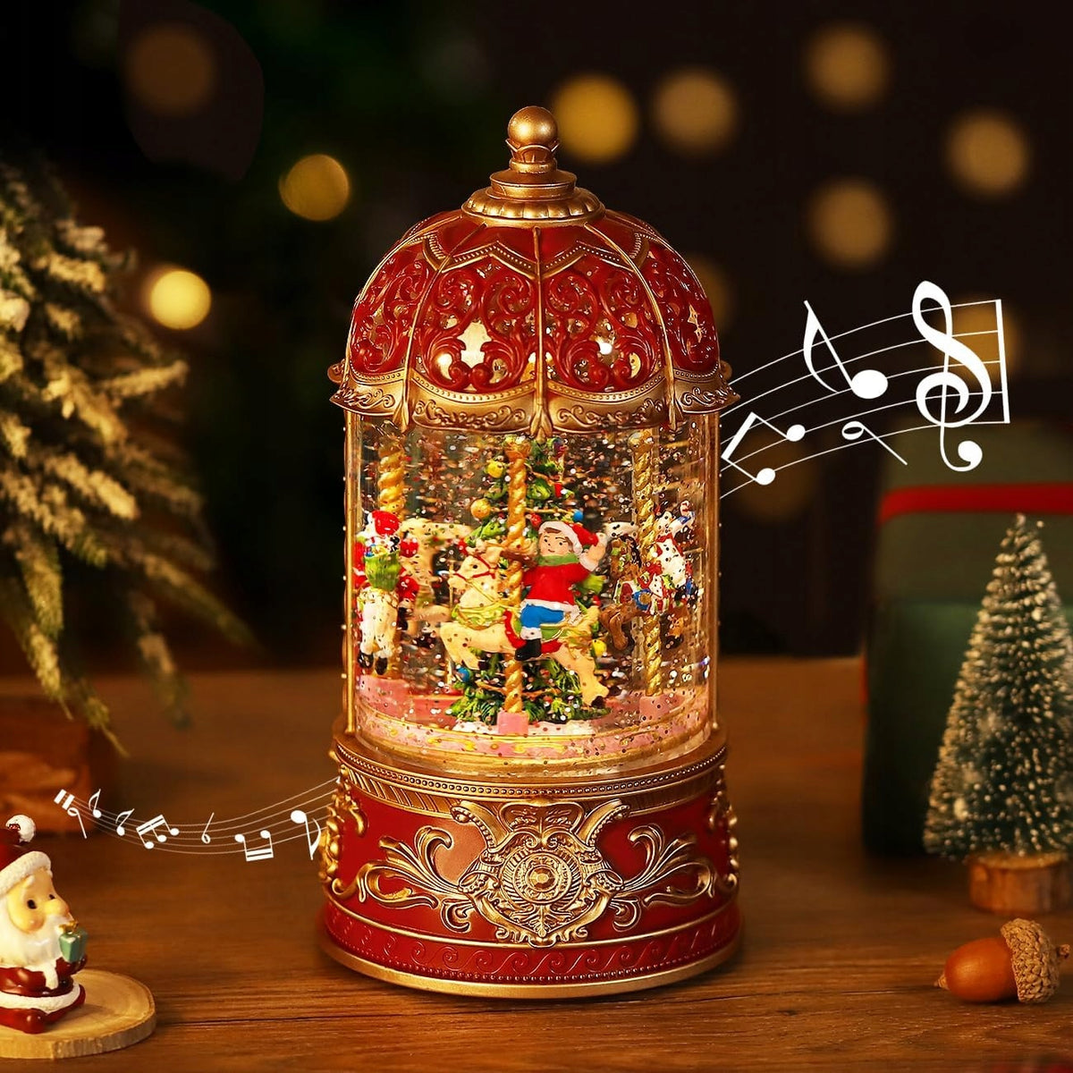 Christmas lantern SNOWBALL Music Box Christmas carousel LED music Manufacturer code 16083440-1