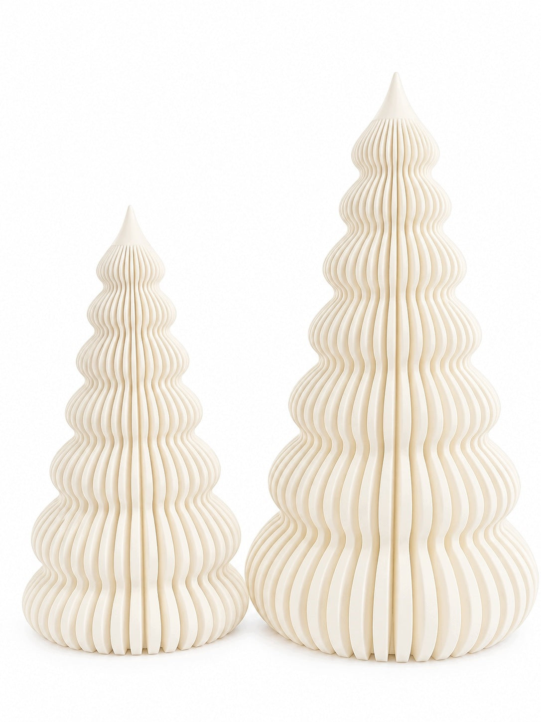 Christmas set LARGE Christmas tree and small decorative Japandi 3D ornament