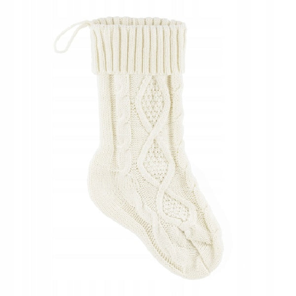 Christmas sock for gifts white photo session decoration 15x34cm 1 piece
