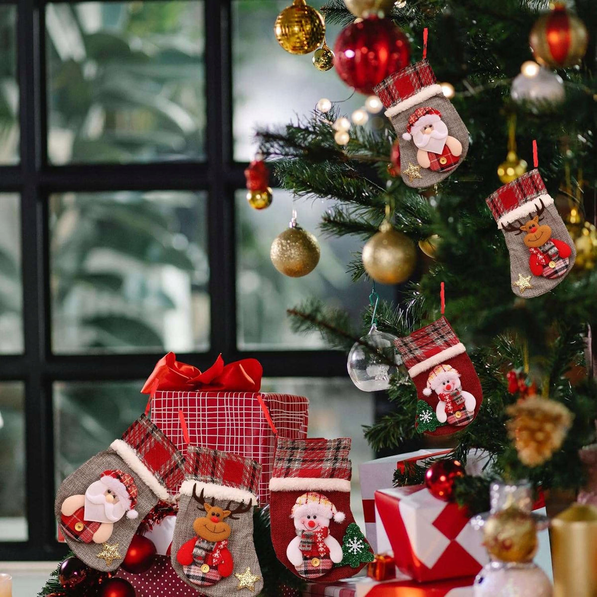 Christmas socks for gifts to hang over the fireplace 3pcs Manufacturer code X002DENGYL