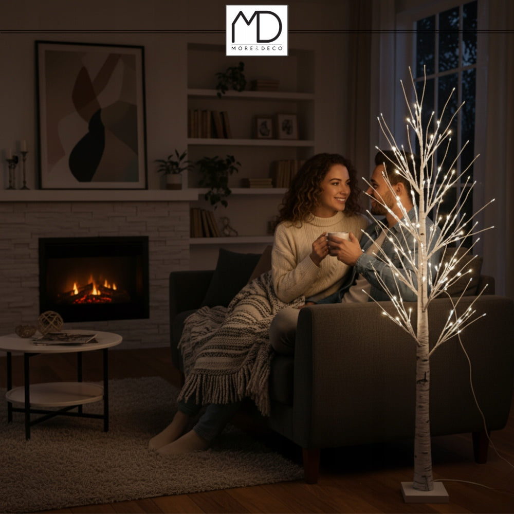 Christmas tree 150cm 120 LED cold Christmas birch decoration Packaging status original