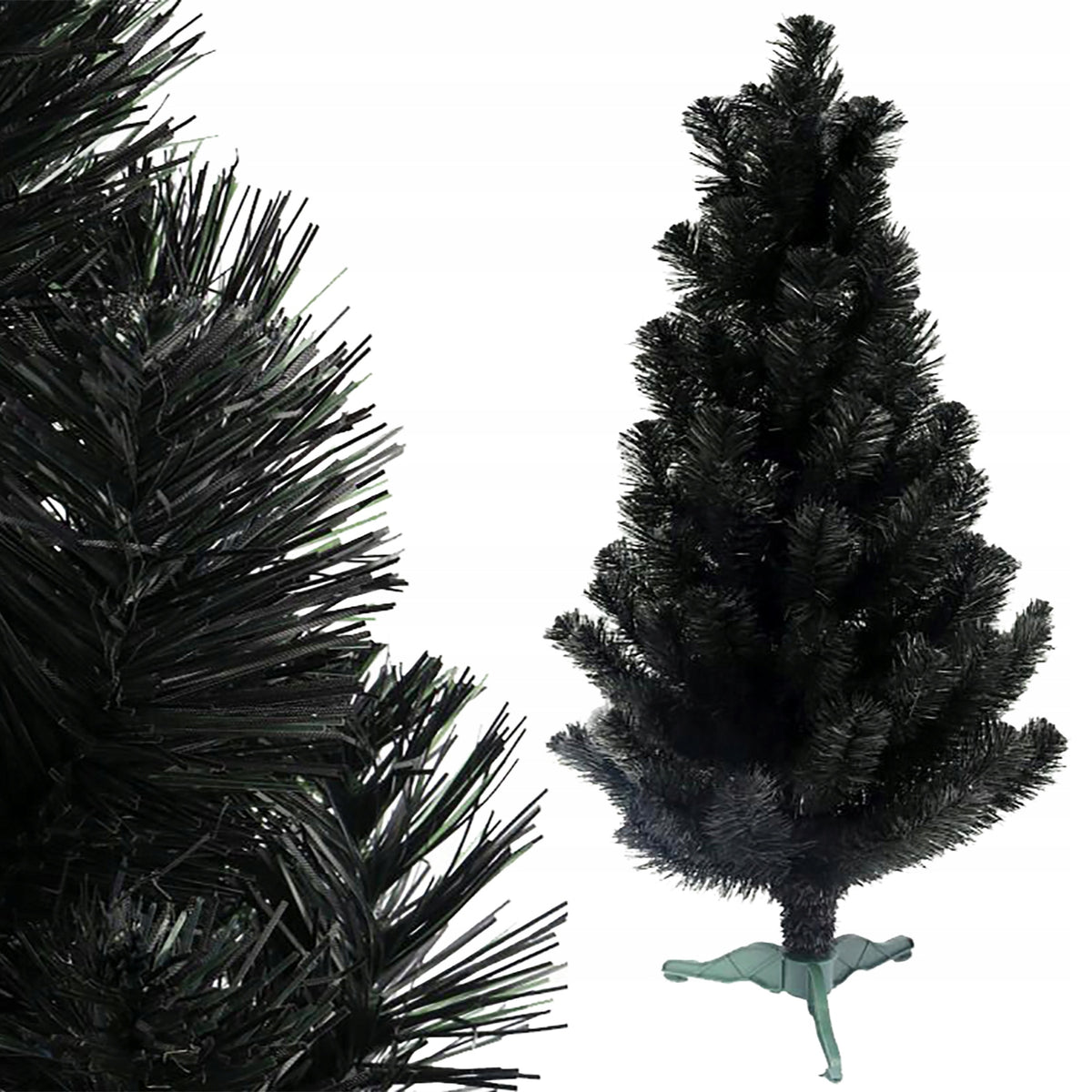Christmas tree BLACK 90 black Christmas tree Polish Manufacturer GOLIAT