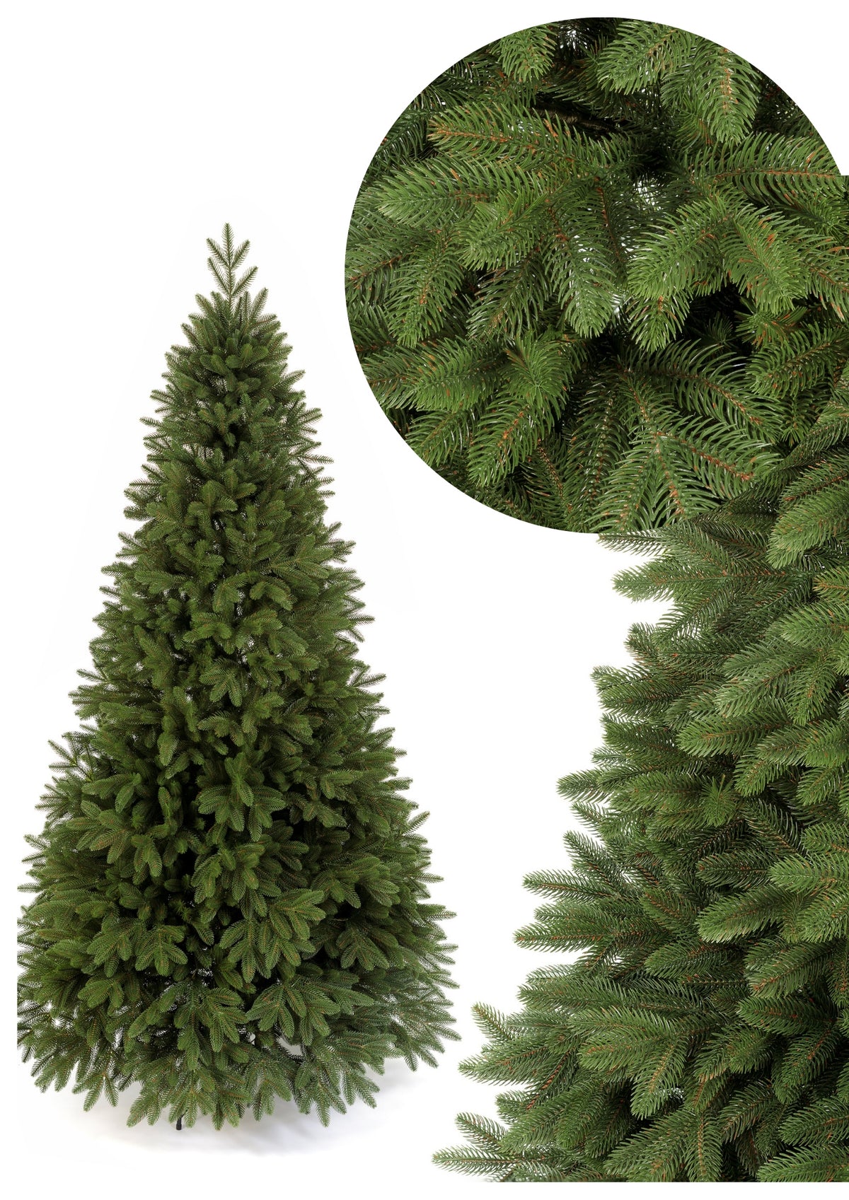 Christmas tree Exclusive artificial Spruce 3D 100% PE 180 cm silicone REAL TREE