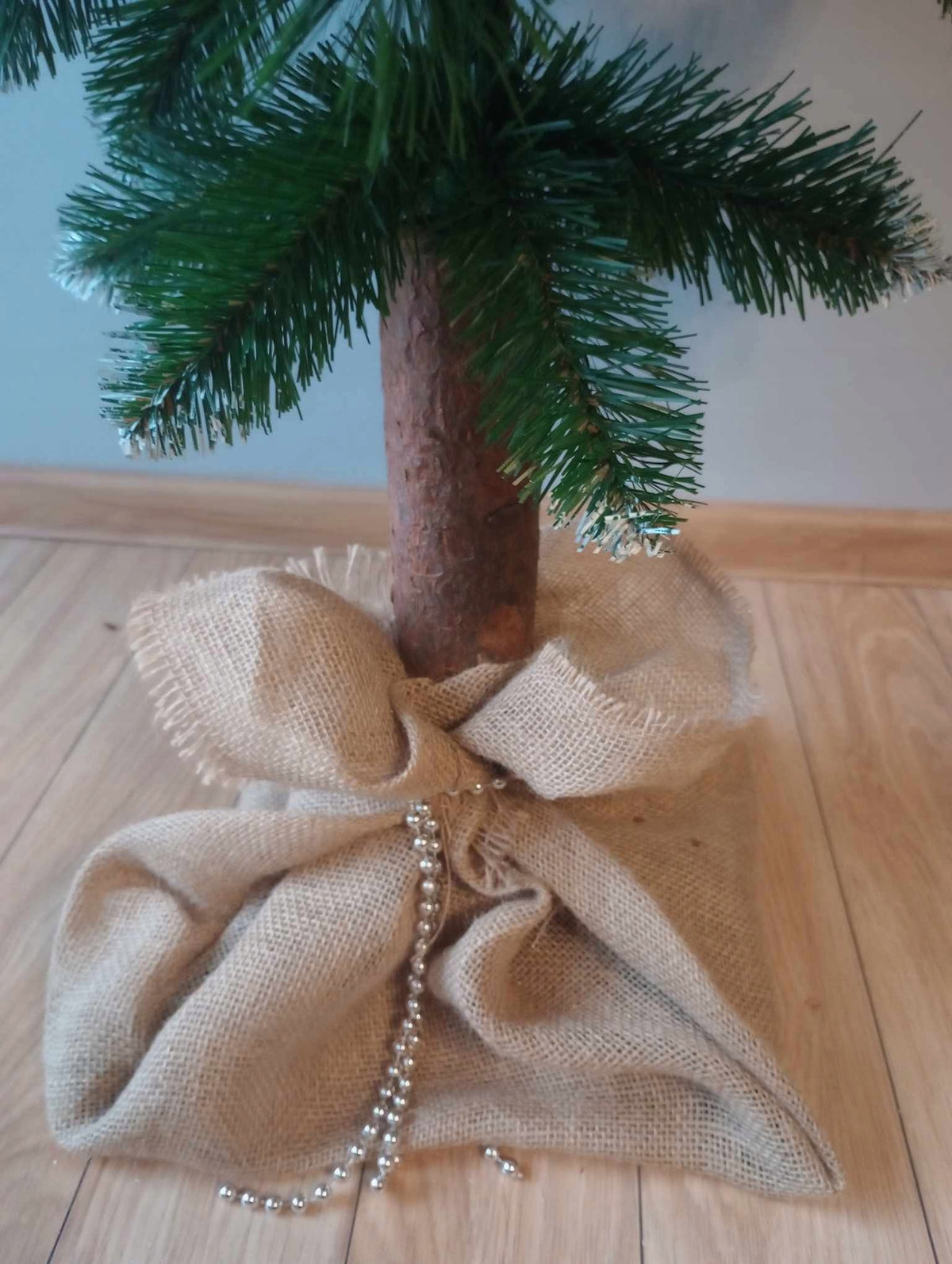 Christmas tree ON THE TRUNK PINE Diamond SNOW-COVERED 120 trunk 25cm Brand Kwiaciarnia Frezja