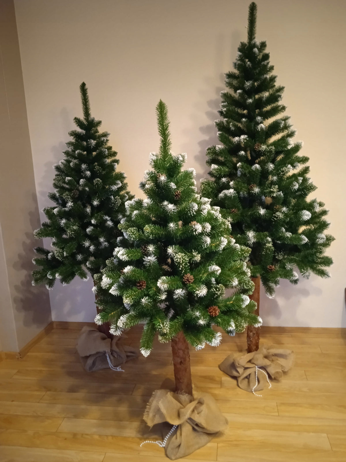 Christmas tree ON THE TRUNK PINE Diamond SNOW-COVERED 120 trunk 25cm