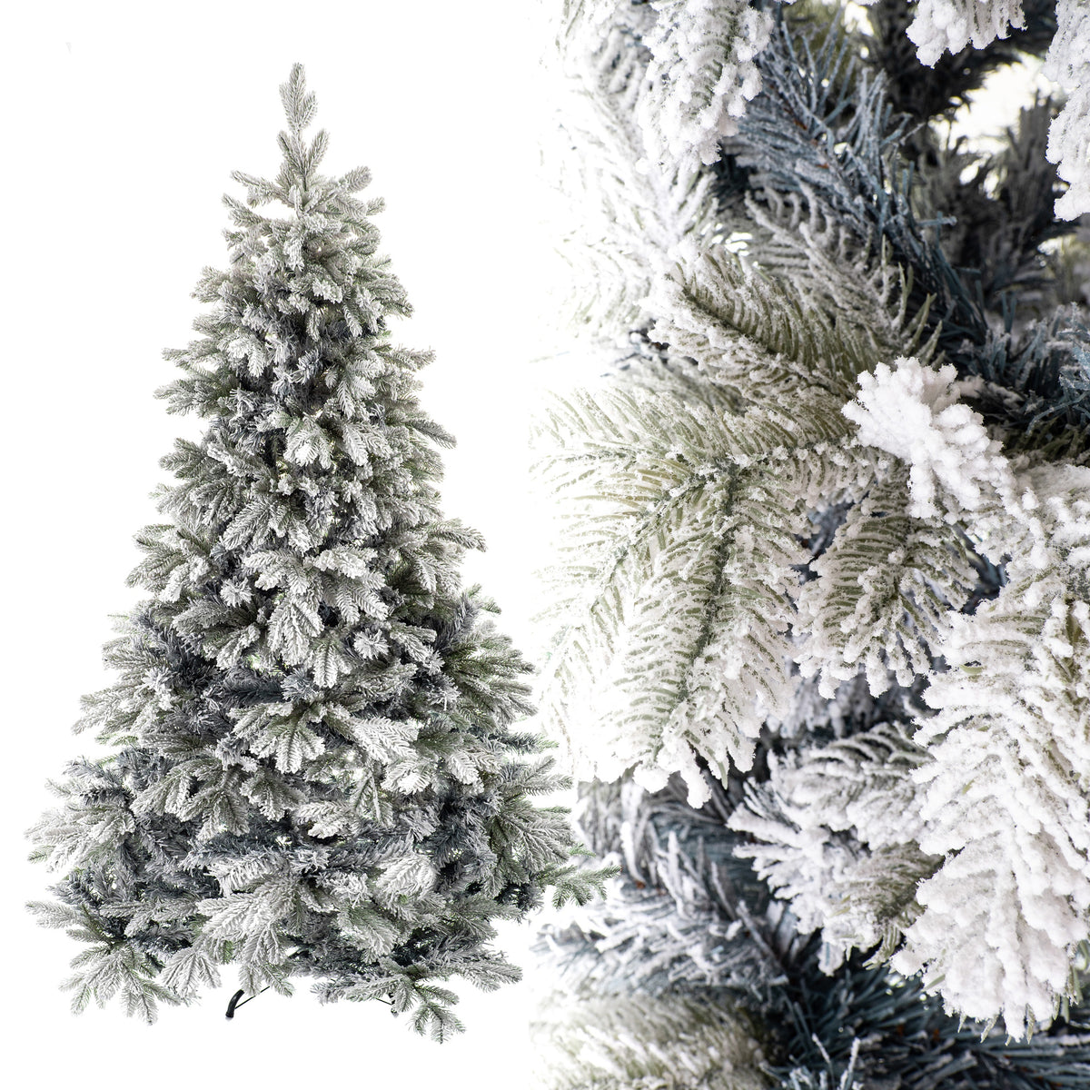 Christmas tree STRONGLY SNOWED 220 PE Dense Up to 946 twigs! Packaging status original
