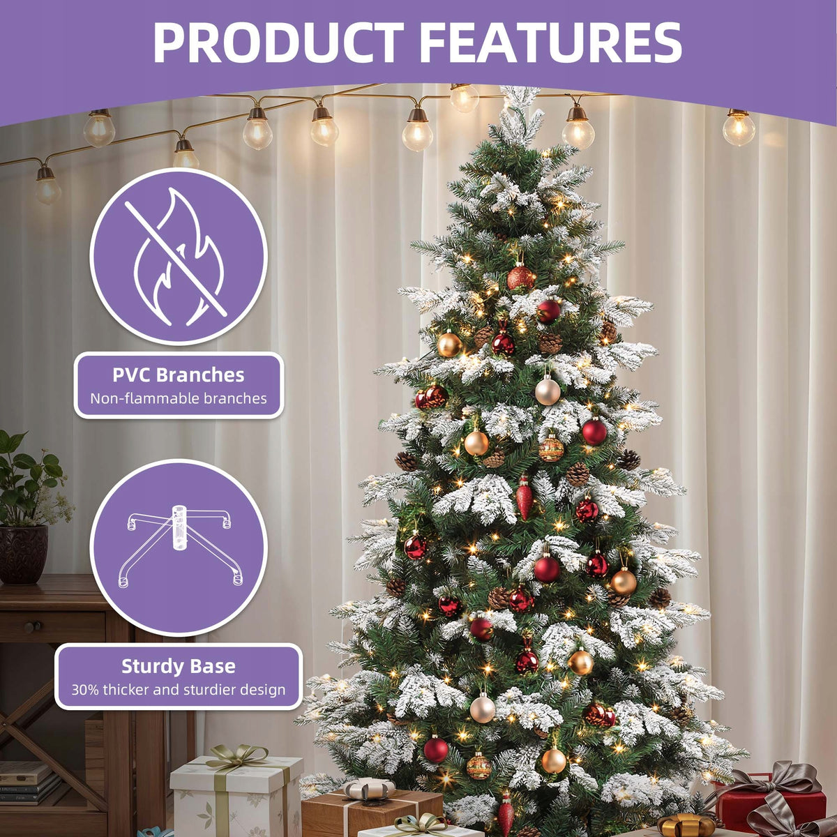 Christmas tree artificial Christmas tree shiny as pine 182cm LED+Pine cones Manufacturer code 17869788095