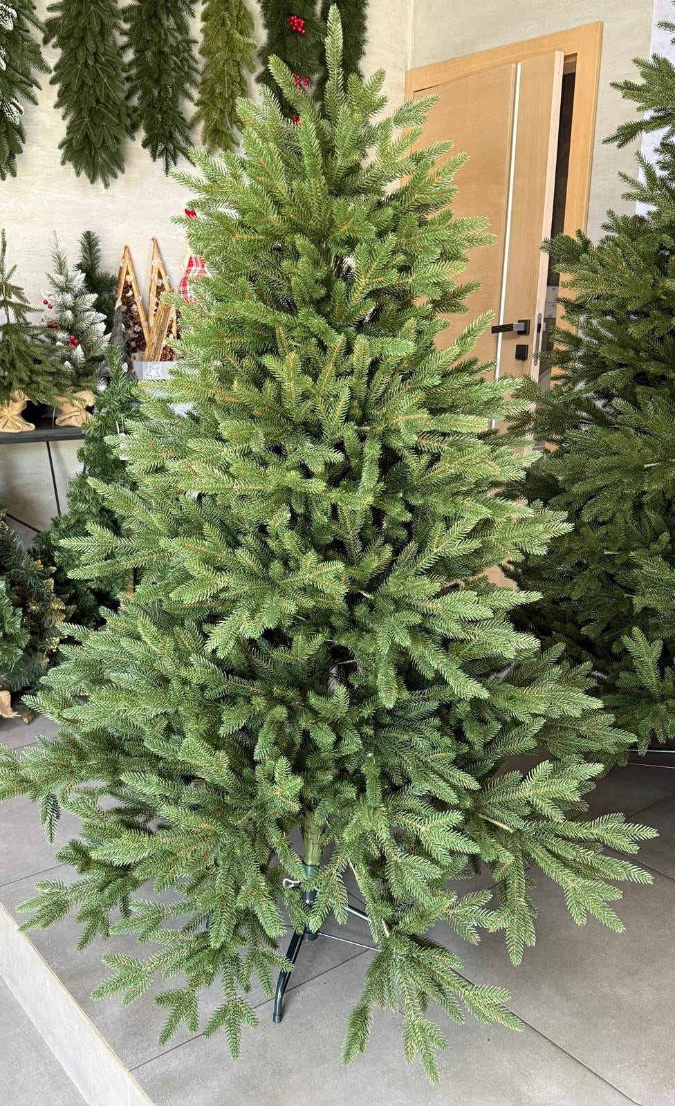Christmas tree artificial Spruce TWIST 3D 100% PE 180 cm PREMIUM silicone as live Packaging status original