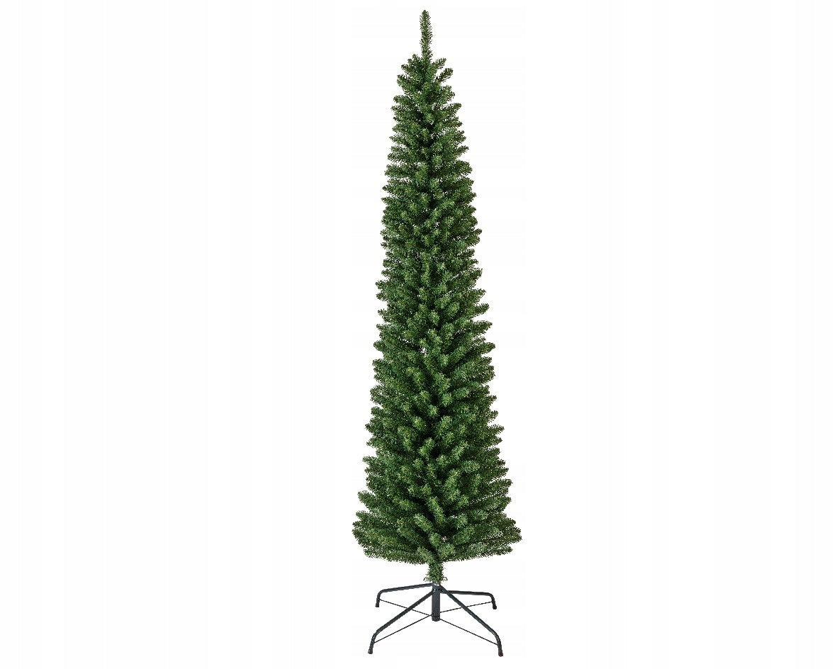 Christmas tree artificial narrow PINE high slim dark green 240cm PENCIL Manufacturer code Sztuczne choinki na święta świąteczne