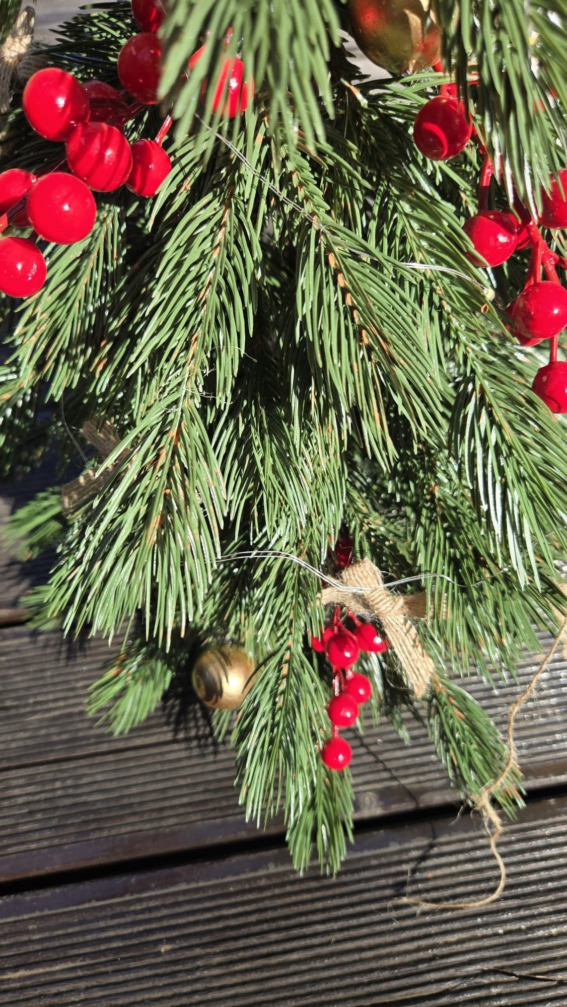 Christmas tree artificial silicone small LIMBA MINI 60cm 100% PE 3D in jute pot Manufacturer code CH/LIMBA/60 CM