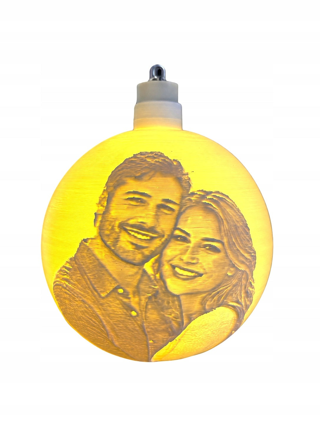 Christmas tree bauble with photos (max 4) LED personalized [80mm] Manufacturer code D3-B-100MM