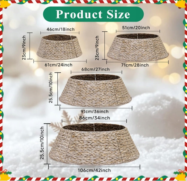 Christmas tree collar Lanpn 71 cm white braided Manufacturer code B0FL6VK9KR