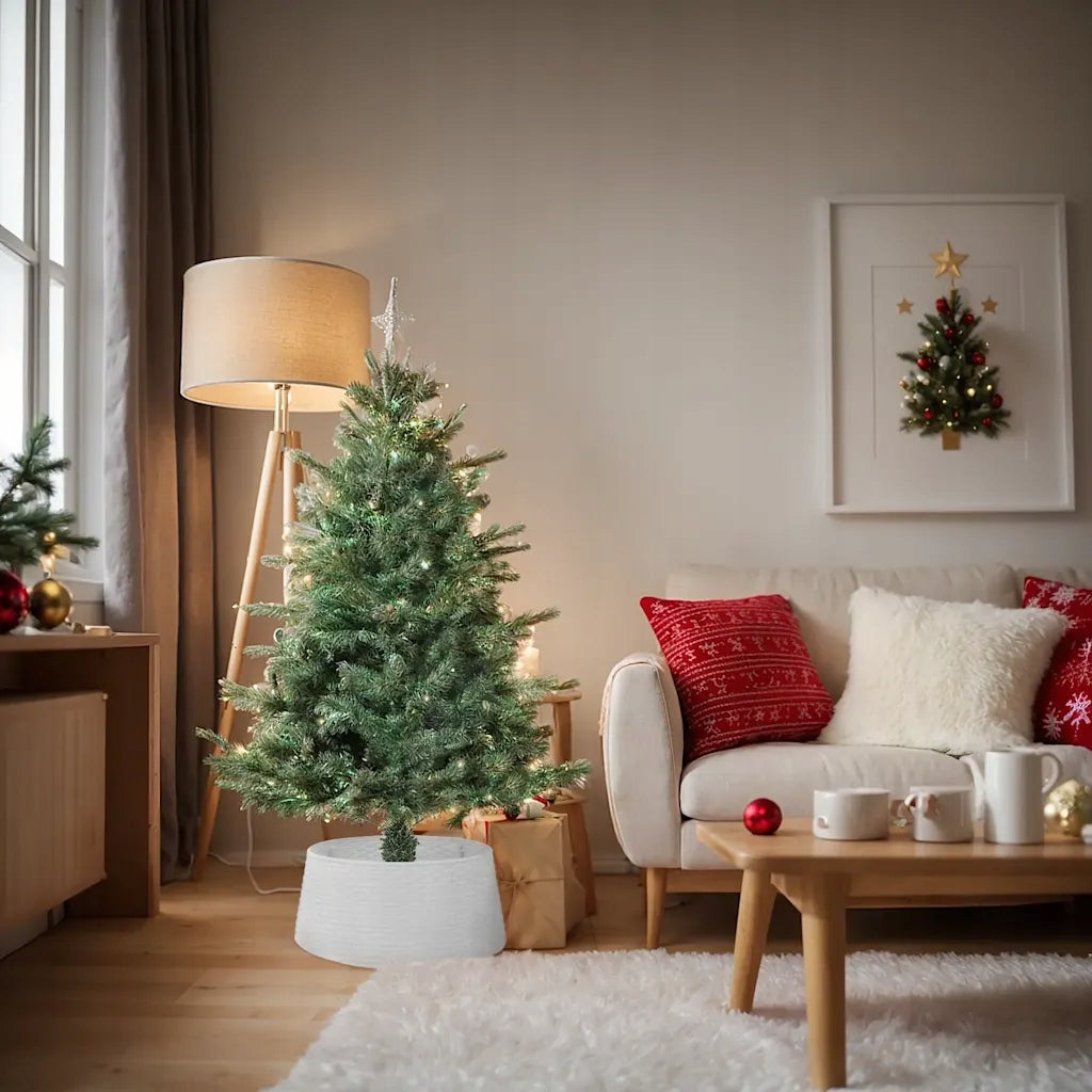 Christmas tree cover, white, Ø56x23 cm, plastic Brand VidaXL