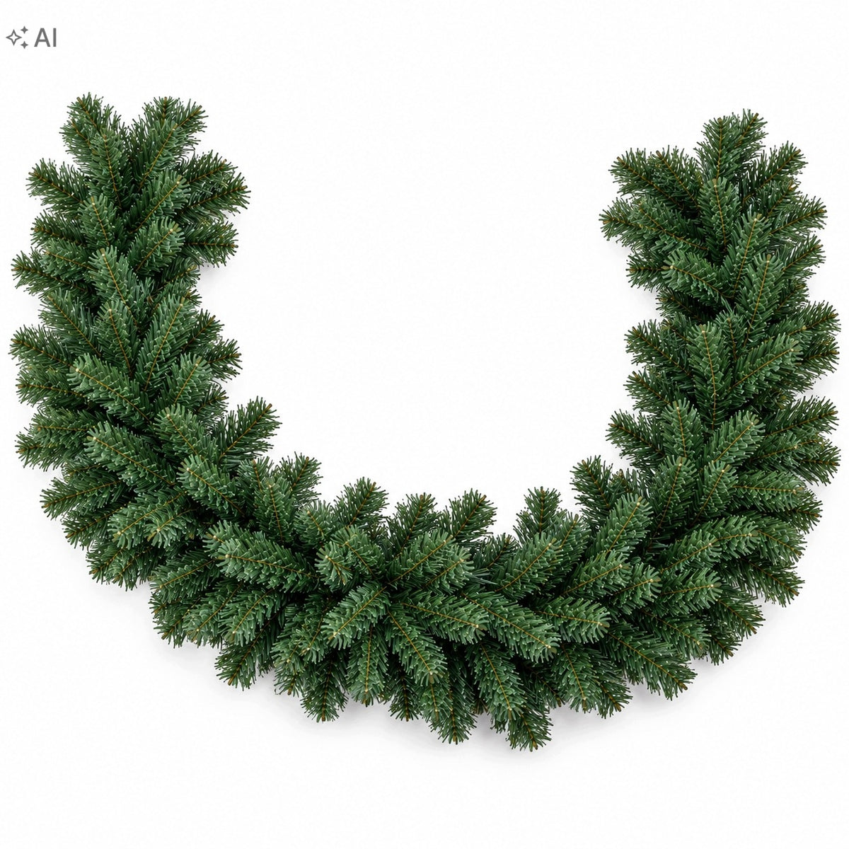 Christmas tree garland chain 280 cm Christmas Dense Fluffy Green Spruce Brand SPJ CHOINKI