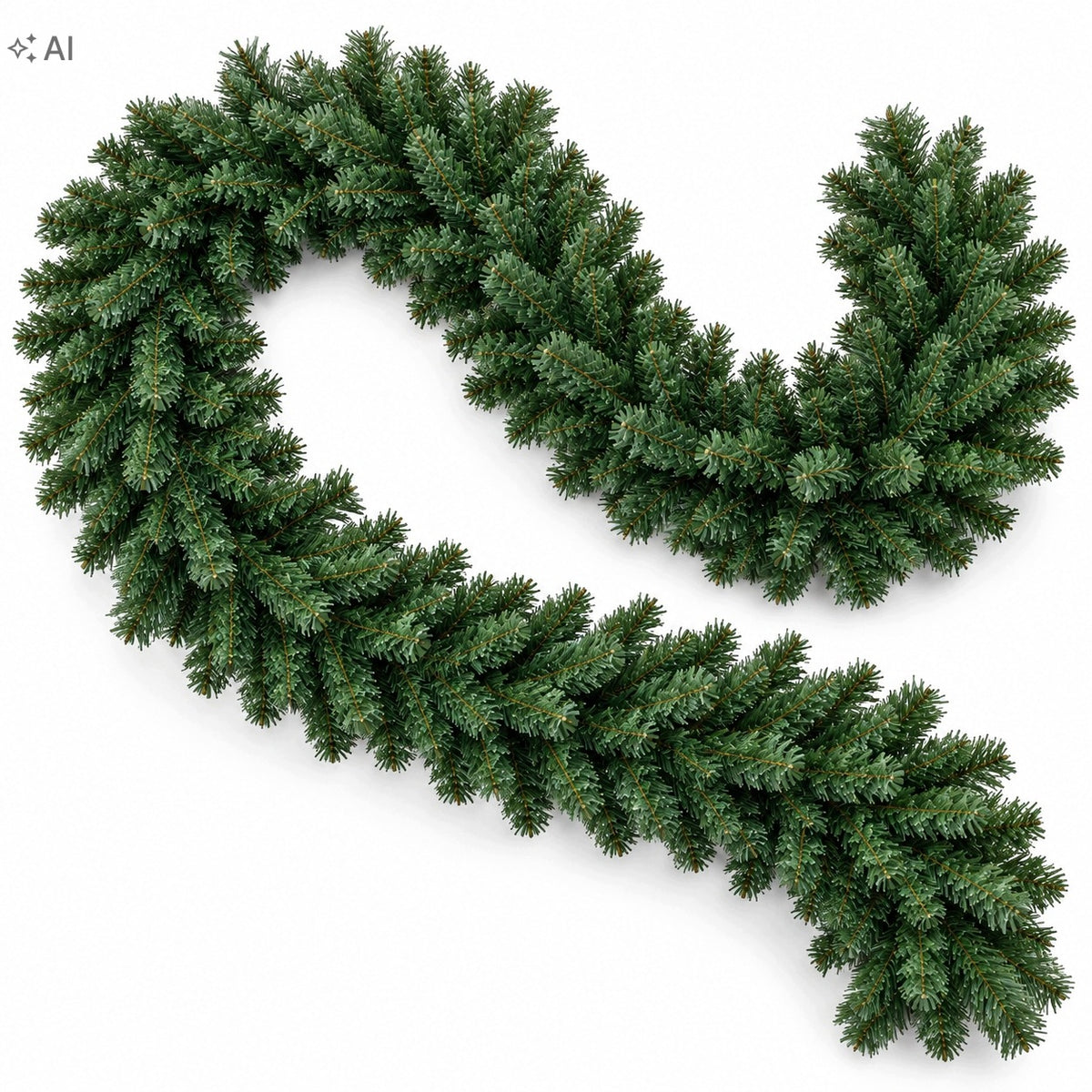 Christmas tree garland chain 280 cm Christmas Dense Fluffy Green Spruce Manufacturer code zielona zewnętrzna wewnętrzna choinka girland