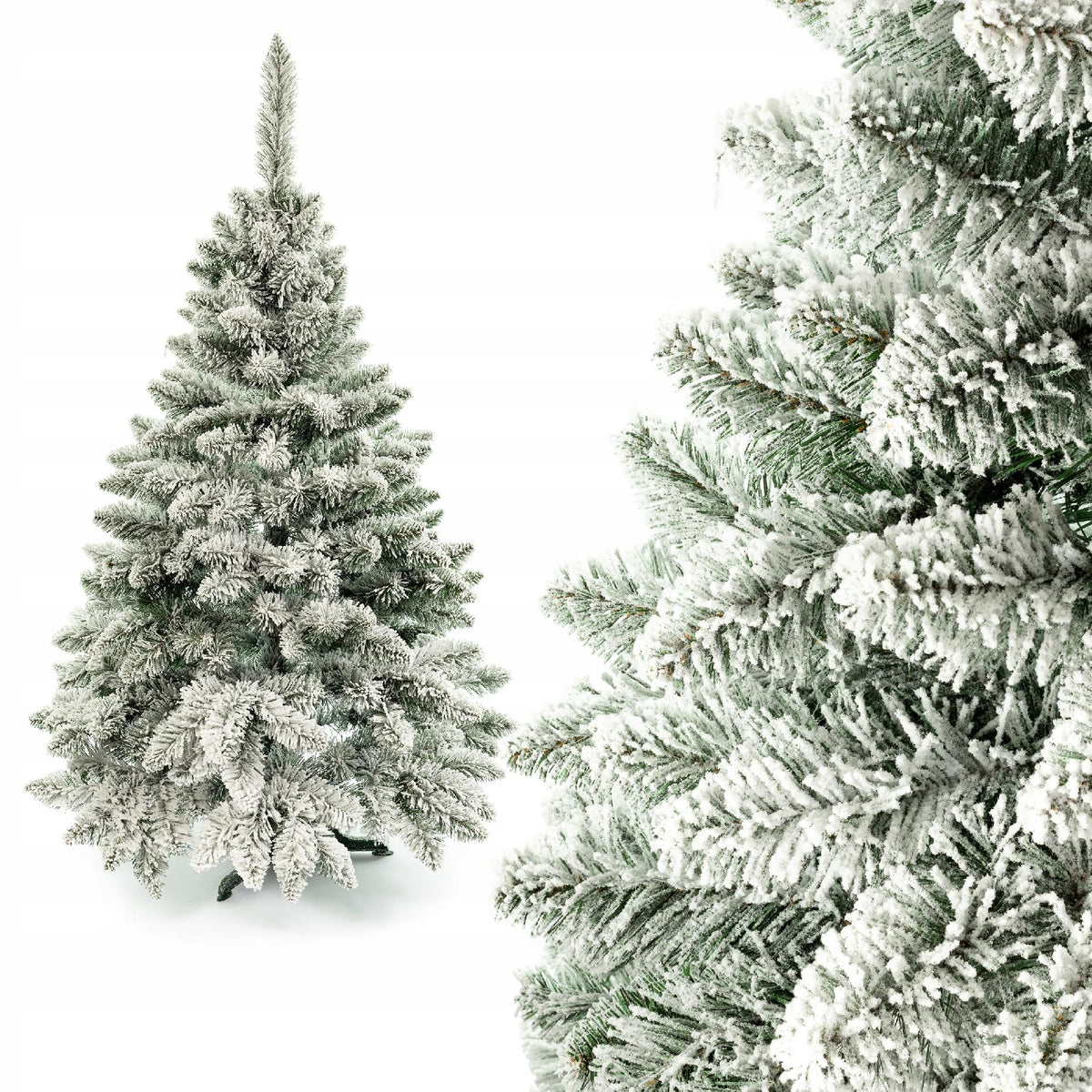 Christmas tree pine SNOW-COVERED SNOW like alive 300 cm