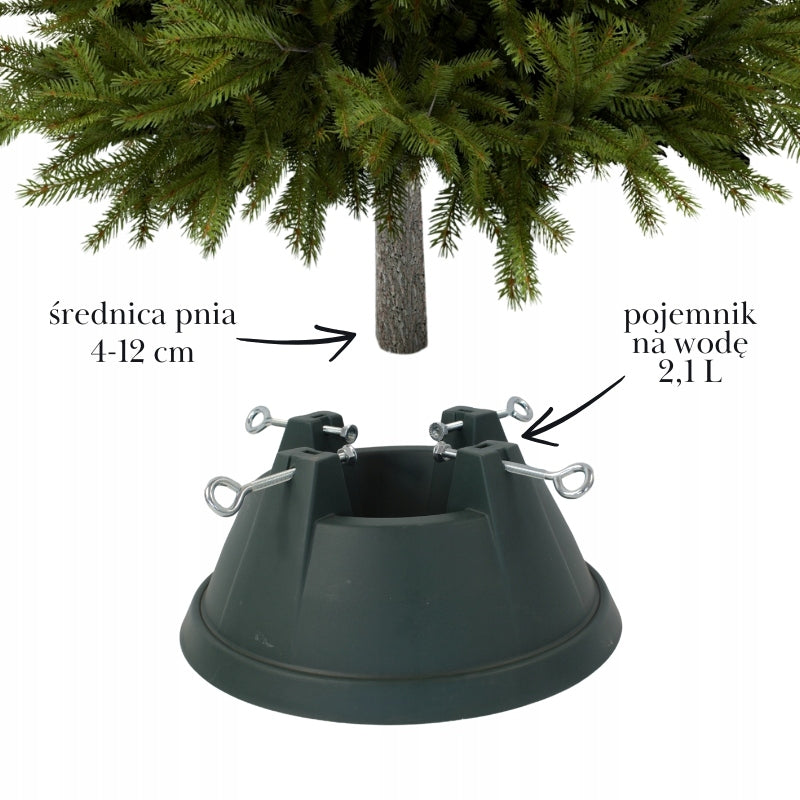 Christmas tree stand GREEN modern water container 2,2m STABLE medium EAN (GTIN) 5902622836140
