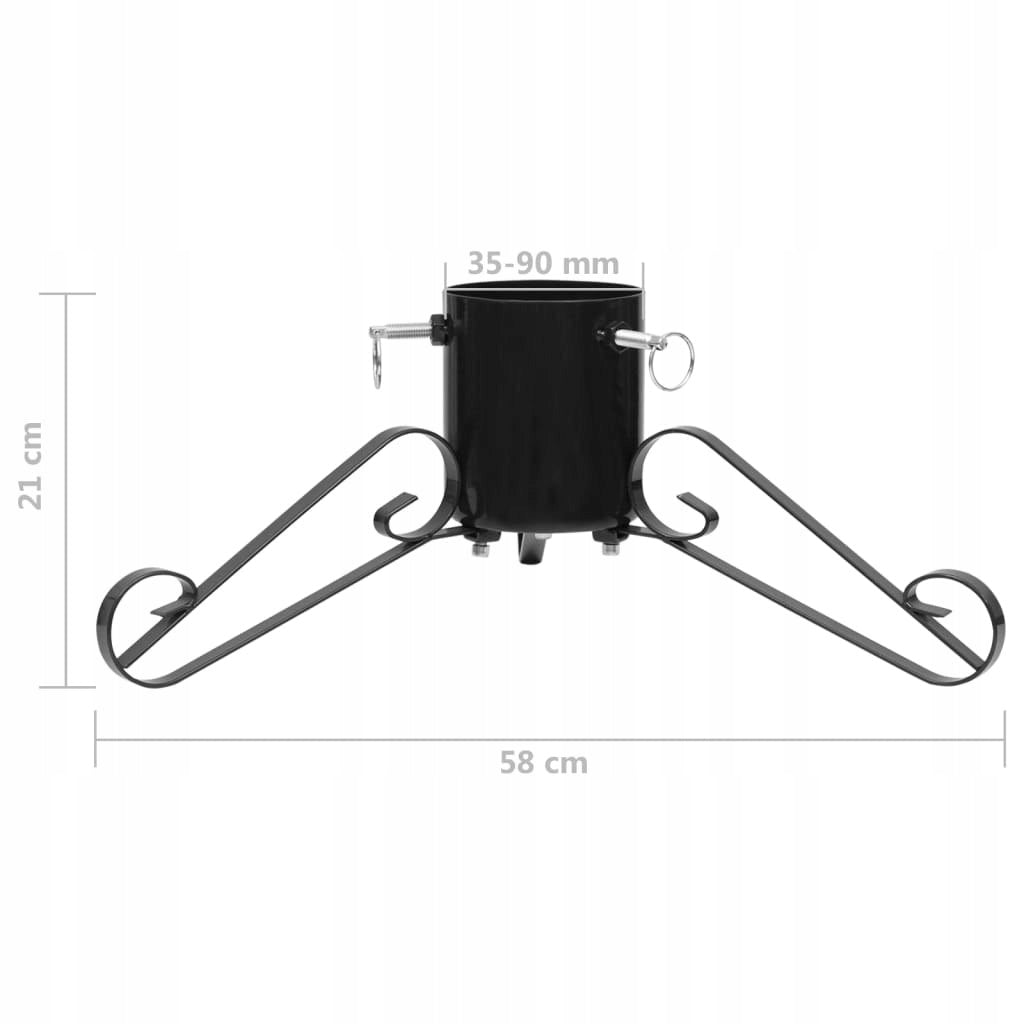 Christmas tree stand, black, 58x58x21 cm Brand VidaXL