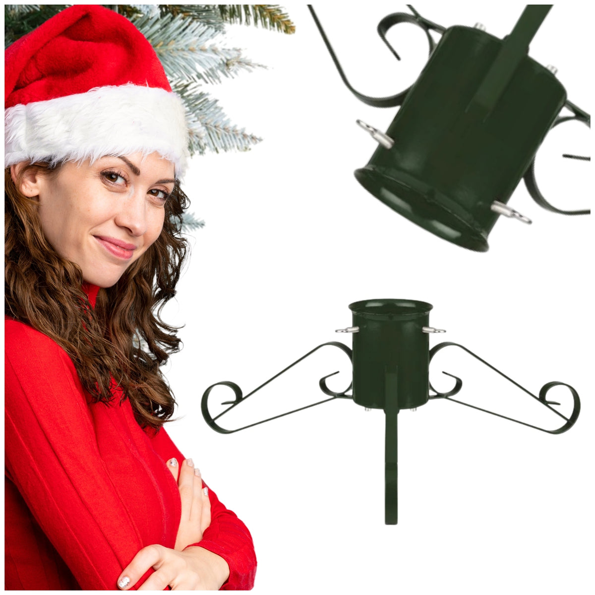 Christmas tree stand green tree 1,3L TO 2,4M stable large