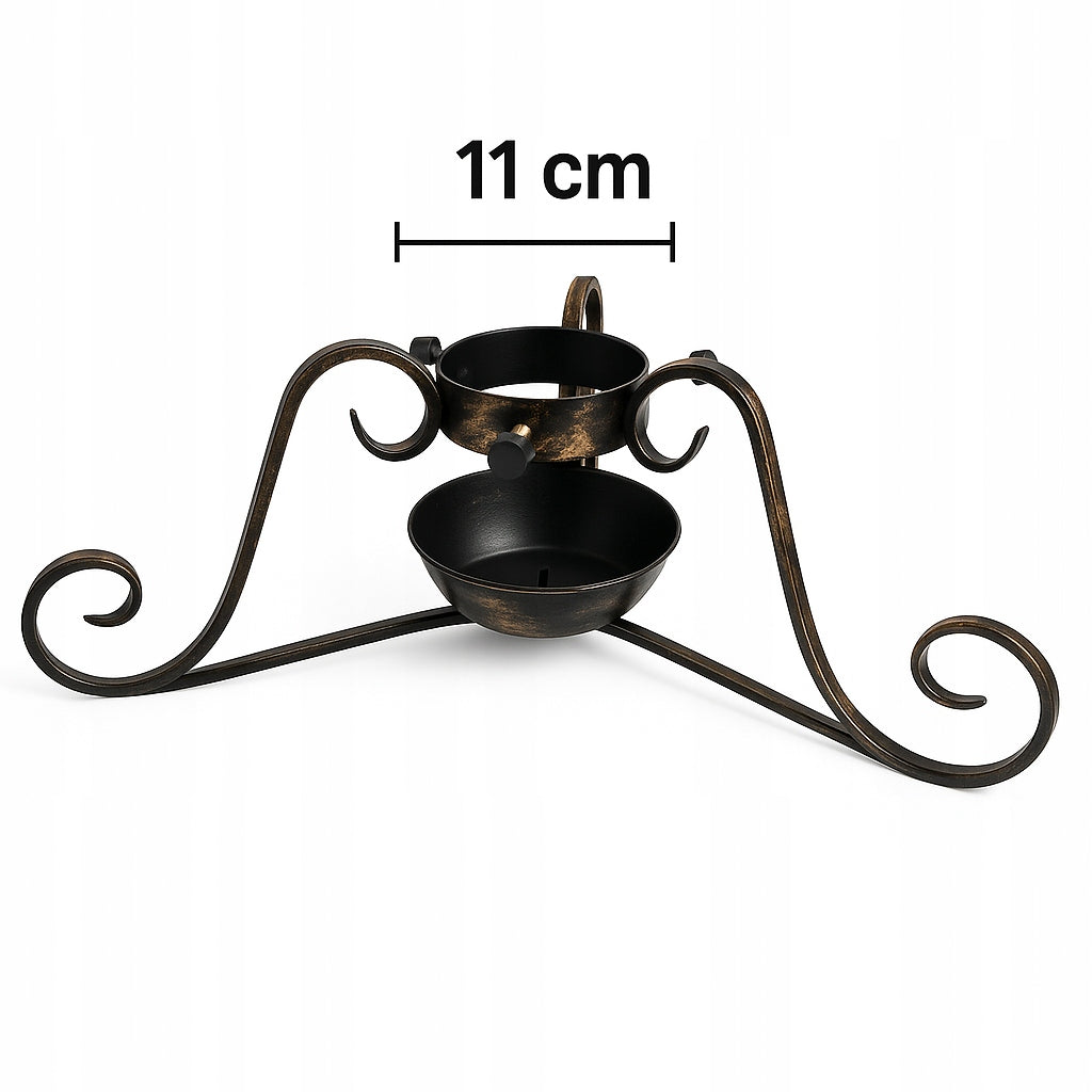 Christmas tree stand metal stable water container, patinated Manufacturer code JARO-MET