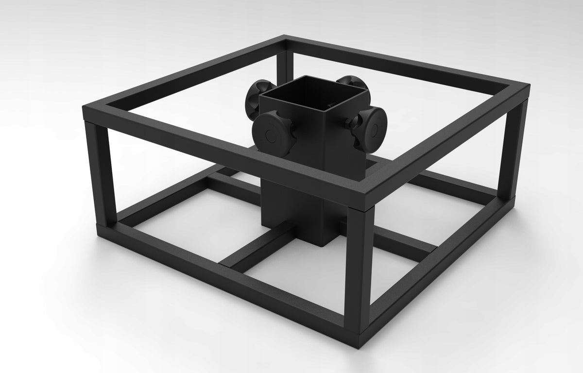 Christmas tree stand steel black "cube" LOFT